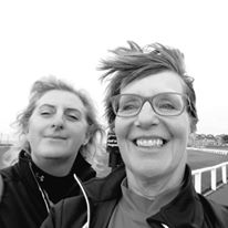 Carol/Mandy and a blustery day in St Andrews