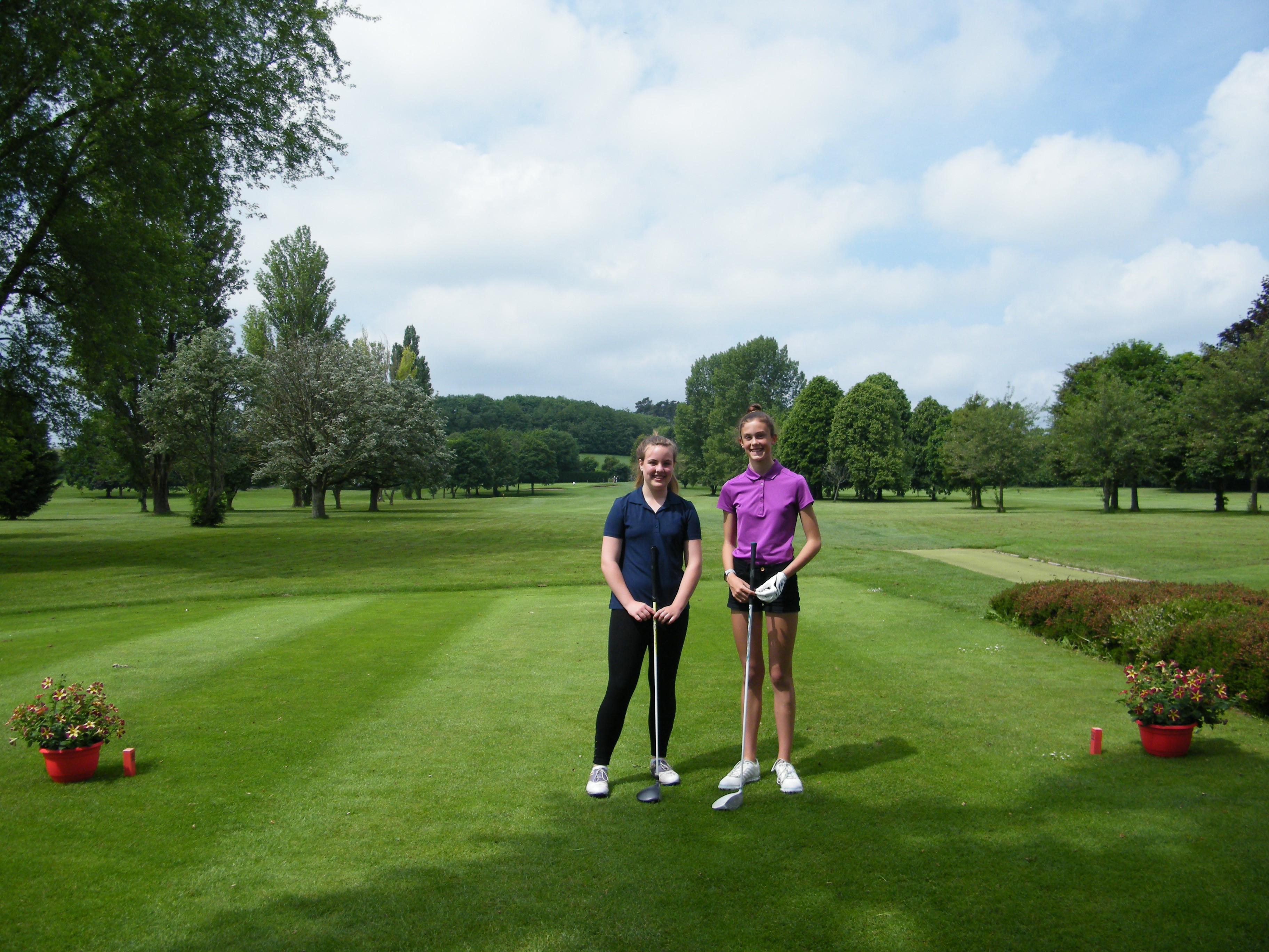 DGC Open Girls ready on first tee