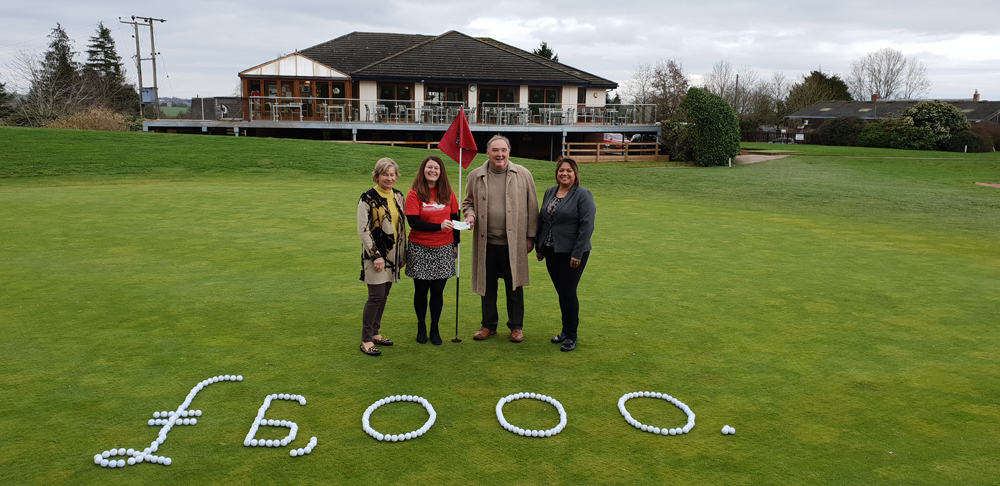 MAAC Sapey charity 2018 £6000 LR Dianne Urquhart Michelle McCracken, Gareth Evans, Cheryl Waring
