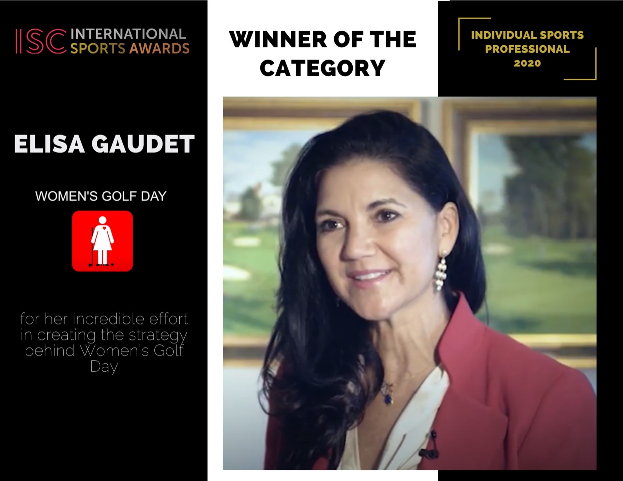 ISC International Sports Award 2020 Elisa Gaudet